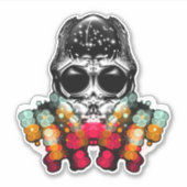 Sticker Belle araignée automnale avec Casquette Dewdrop (Devant)