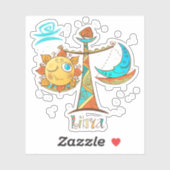 Sticker Belle balance Sun et Moon (Feuille)