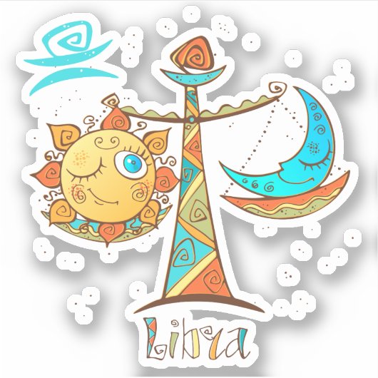 Sticker Belle balance Sun et Moon (Devant)