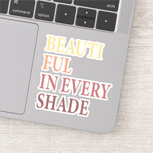 Sticker Belle blonde, Belle à chaque ombre