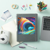 Sticker Belle cascade arc-en-ciel (Couverture iPad)