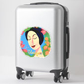 Sticker Belle Citation Inspirationnelle Femme (Sur valise)