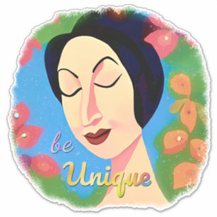 Sticker Belle Citation Inspirationnelle Femme