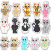 Sticker Belle collection de chats sauvages (Devant)