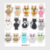 Sticker Belle collection de chats sauvages (Feuille)