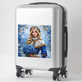 Sticker Belle Demoiselle de Neige (Sur valise)