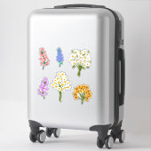 Sticker Belle Felt Look Fleur Bouquets Daisies (Sur valise)