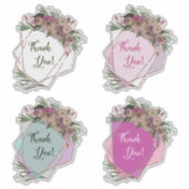 Sticker Belle feuille de Merci floral géométrique (Devant)