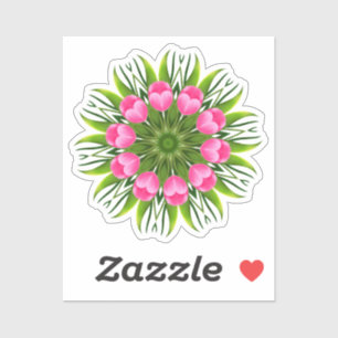 Sticker Belle Fleur Mandala Design