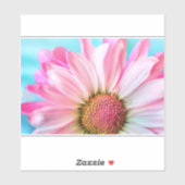 Sticker Belle Fleur rose Gros plan Photo (Feuille)
