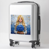 Sticker Belle jeune fille de neige (Sur valise)
