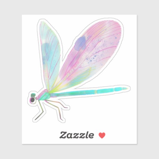 Sticker Belle libellule (Feuille)