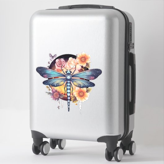 Sticker Belle libellule (Sur valise)