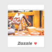 Sticker Belle maison en pain d'épices pour Noël (Feuille)