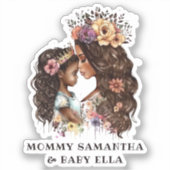 Sticker Belle mère et fille noire (4) (Recto)