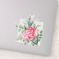 Belle oeillet rose Vintage | BG Argent