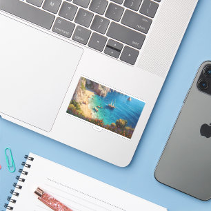 Sticker Belle plage en Grèce