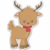 Sticker Belle Rinde, Petite Rinde, Écharpe, Antlers (Devant)