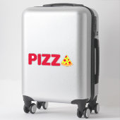 Sticker Belle tranche de pizza Logo du restaurant italien (Sur valise)
