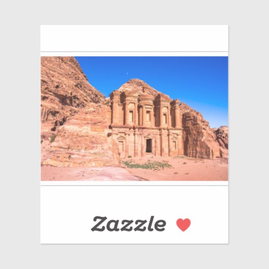 Sticker Belle vue sur Petra (Feuille)