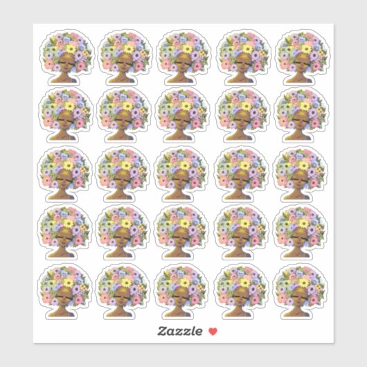 Sticker Belles femmes afro-américaines (Feuille)