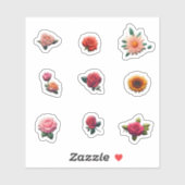Sticker Belles Fleurs (Feuille)
