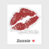 Sticker Belles lèvres rouges bissables (Feuille)
