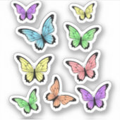 Sticker Belles papillons - esthétique (Devant)