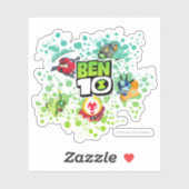 Sticker Ben 10 Aliens Formulaires Graphique de bulle (Feuille)