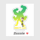 Sticker Ben 10 & Four Arms Shadow (Feuille)
