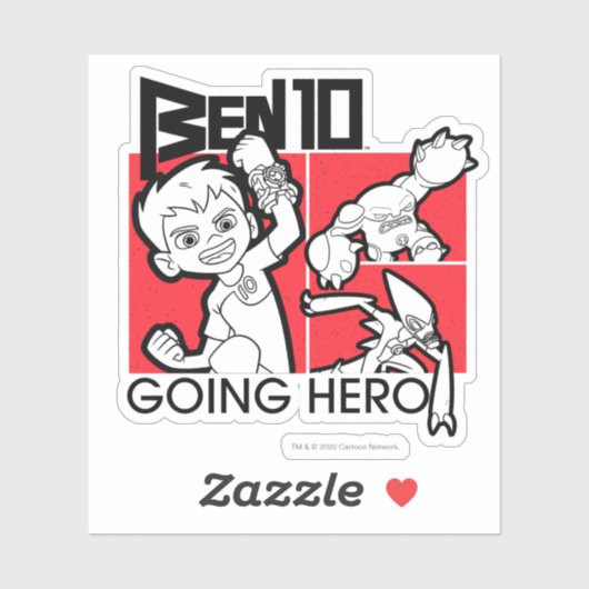 Sticker Ben 10 Going Hero (Feuille)