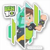 Sticker Ben 10 Transformation de l'ADN de Diamondhead (Devant)