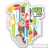 Sticker Ben 10 Transformation de l'ADN de l'hémataste (Devant)