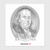 Sticker Ben Franklin (Feuille)