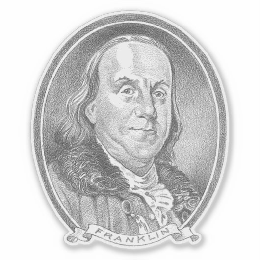 Sticker Ben Franklin (Devant)