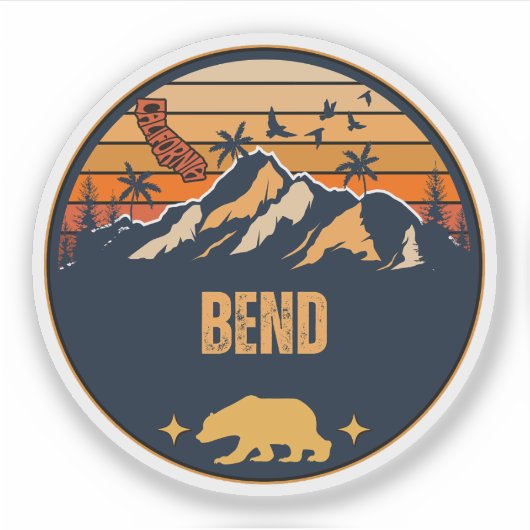 Sticker Bend, Californie (Devant)