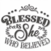 Sticker Béni soit elle qui croyait (Devant)