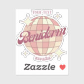 Sticker Benidorm Espagne España (Feuille)