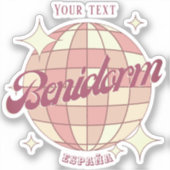 Sticker Benidorm Espagne España (Recto)