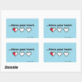 Sticker "Bénissez votre coeur" (Feuille)