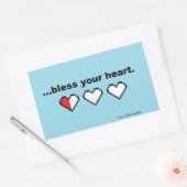 Sticker "Bénissez votre coeur" (Enveloppe)