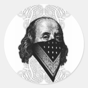 Sticker Benjamin Franklin