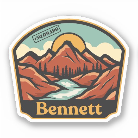 Sticker Bennett, Colorado (Devant)