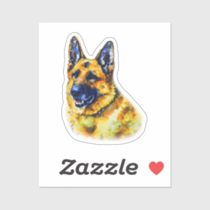 Sticker Berger allemand aquarelle