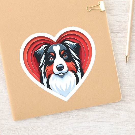 Sticker Berger australien Aussie Amoureux des chiens migno (Carnet)