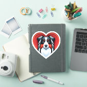 Sticker Berger australien Aussie Amoureux des chiens migno (Couverture iPad)