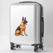 Sticker Berger belge Malinois (1) (Sur valise)