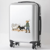 Sticker Berger de Beauce - Travail (Sur valise)