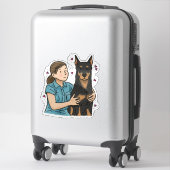 Sticker Berger de Beauce - Travail (Sur valise)