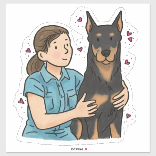 Sticker Berger de Beauce - Travail (Feuille)